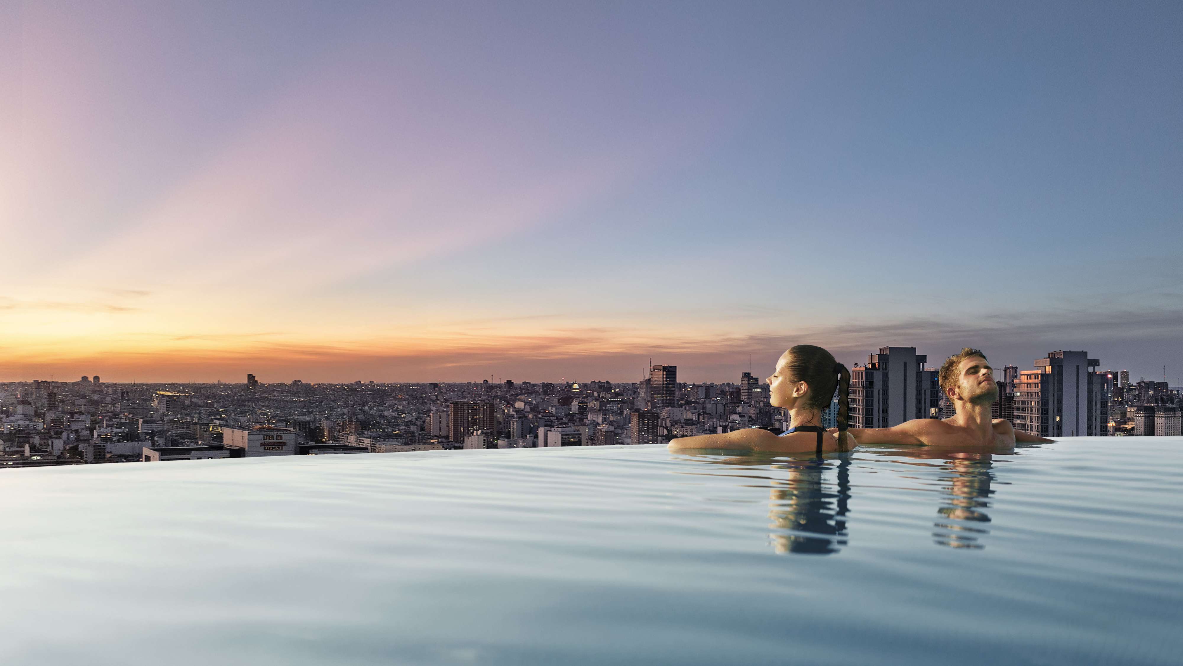 Piscina infinity - Rooftop piso 33